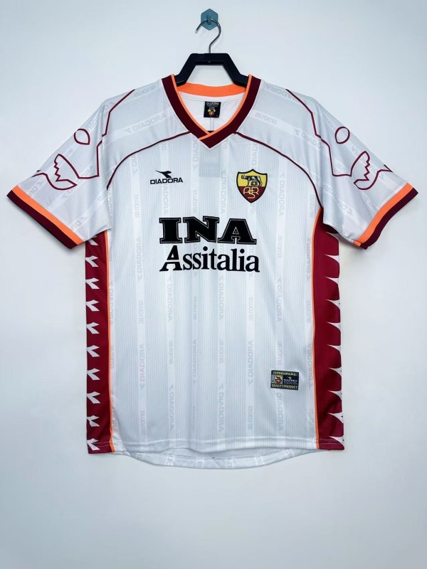 1999-2000 As Roma Away Adult Retro Soccer Jersey