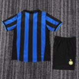 1998-1999 Inter Milan Home Kids Retro Soccer Jersey+Shorts