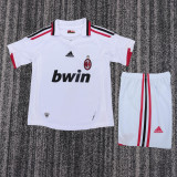 2009-2010 AC Milan Away Kids Retro Soccer Jersey+Shorts