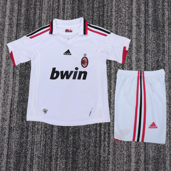 2009-2010 AC Milan Away Kids Retro Soccer Jersey+Shorts