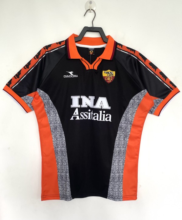 1998-1999 As Roma Third Adult Retro Soccer Jersey