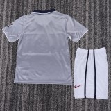 2000-2001 PSG Away Kids Retro Soccer Jersey+Shorts