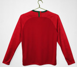 2018 Portugal Home Adult Retro LS Soccer Jersey