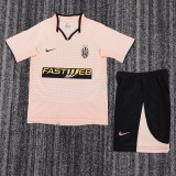2003-2004 Juventus Away Kids Retro Soccer Jersey+Shorts