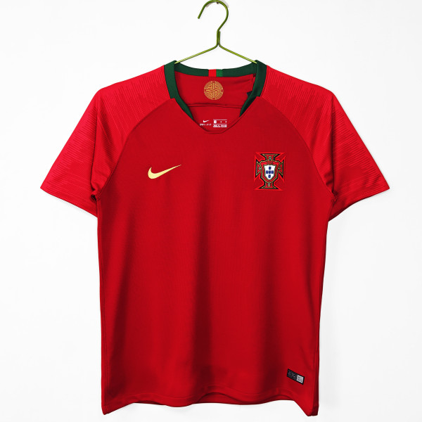 2018 Portugal Home Adult Retro Soccer Jersey