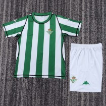 2003-2004 Real Betis Home Kids Retro Soccer Jersey+Shorts