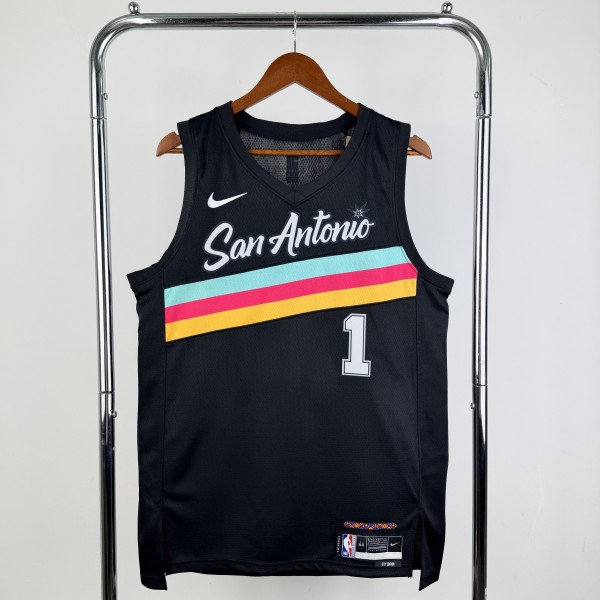 2026 San Antonio Spurs WEMBANYAMA #1 Adult NBA Jersey