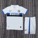 2009-2010 Inter Milan Away Kids Retro Soccer Jersey+Shorts