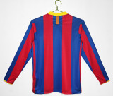 2010-2011 Barcelona Home Adult Retro LS Soccer Jersey