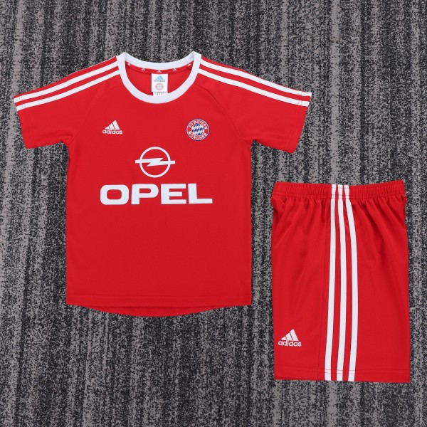 2001-2002 Bayern Munich Home Kids Retro Soccer Jersey+Shorts