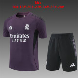 25/26 Real Madrid Kids Training Jersey+Shorts Suit