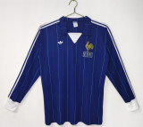 1980-1982 France Home Adult Retro LS Soccer Jersey