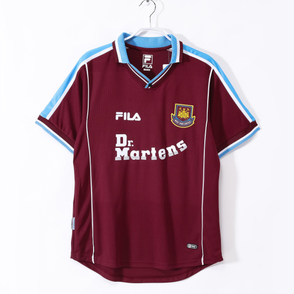 1999-2001 West Ham United Home Adult Retro Soccer Jersey