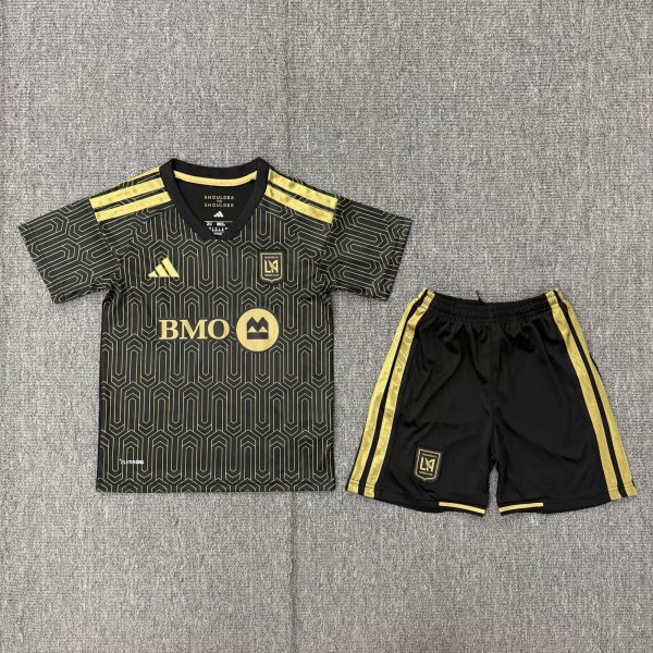 2026-2027 Los Angeles FC Home Kids Soccer Jersey+Shorts