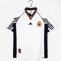 1998 Spain Away Adult Retro Soccer Jersey