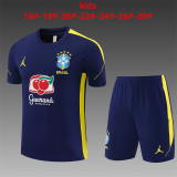 2026 Brazil Kids Training Jersey+Shorts Suit