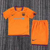 2006-2007 Barcelona Away Kids Retro Soccer Jersey+Shorts