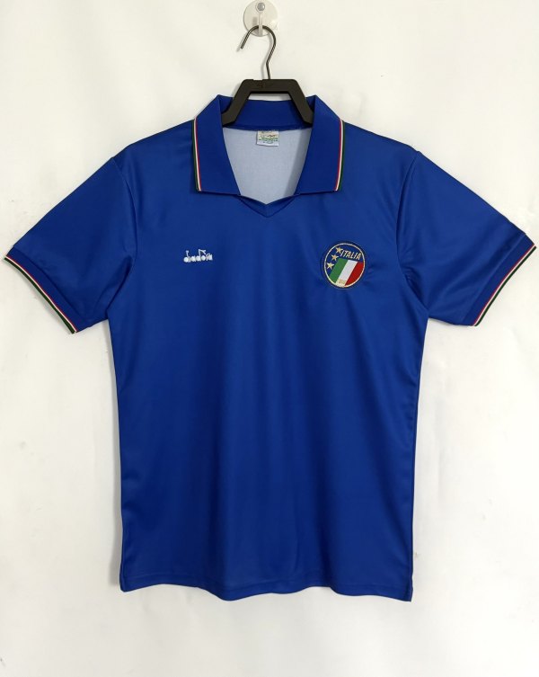 1990 Italy Home Adult Retro Soccer Jersey
