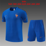 2026 France Kids Training Jersey+Shorts Suit