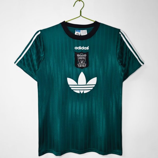1995-1996 Liverpool Green Adult Retro Soccer Jersey