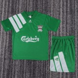 1992-1993 Liverpool Away Kids Retro Soccer Jersey+Shorts