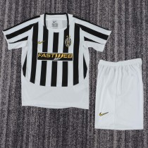 2003-2004 Juventus Home Kids Retro Soccer Jersey+Shorts