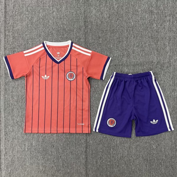 2026 World Cup Scotland Away Kids Soccer Jersey+Shorts