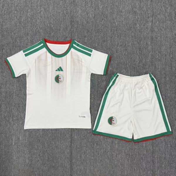 2026 World Cup Algeria Home Kids Soccer Jersey+Shorts