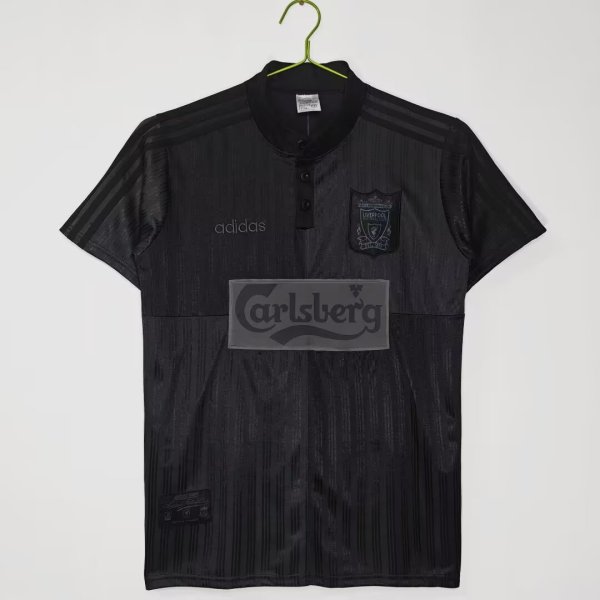 1995-1996 Liverpool Black Adult Retro Soccer Jersey