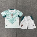 2026 World Cup Portugal Away Kids Soccer Jersey+Shorts