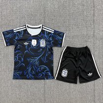 2026 World Cup Argentina Away Kids Soccer Jersey+Shorts