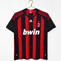 2008-2009 AC Milan Home Adult Retro Soccer Jersey