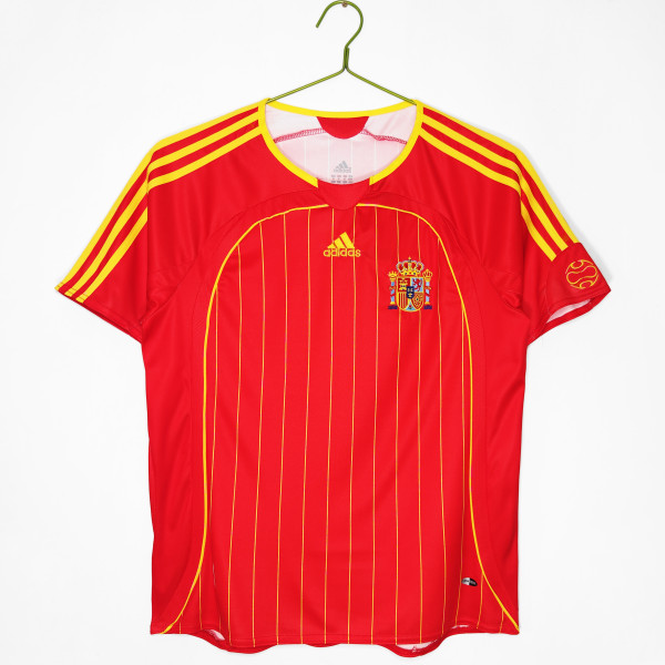 2006 Spain Home Adult Retro Soccer Jersey