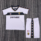 2002-2003 Parma Away Kids Retro Soccer Jersey+Shorts