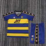 2001-2002 Parma Home Kids Retro Soccer Jersey+Shorts