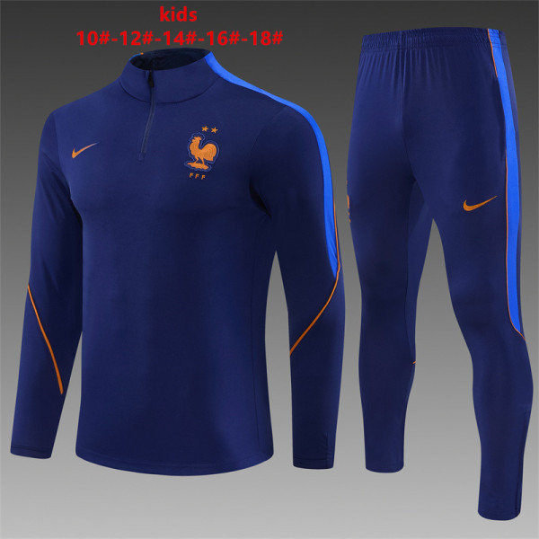2026 France Kids Training Tracksuit
