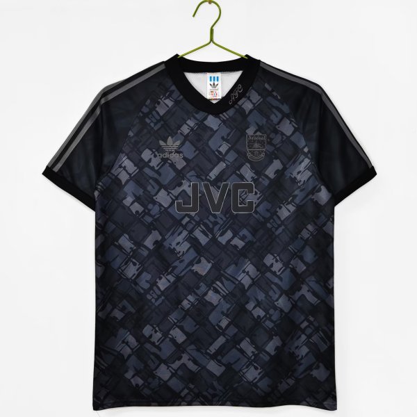 1990-1992 Arsenal Black Adult Retro Soccer Jersey