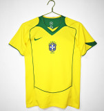 2004 Brazil Home Adult Retro Soccer Jersey