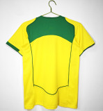 2004 Brazil Home Adult Retro Soccer Jersey