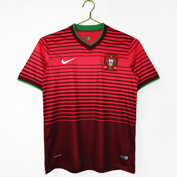 2014 Portugal 100th Anniversary Home Adult Retro Soccer Jersey