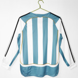 2006 Argentina Home Adult Retro LS Soccer Jersey