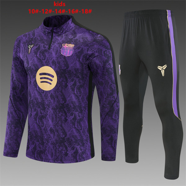2026-2027 Barcelona Snakeskin Print Kids Training Tracksuit