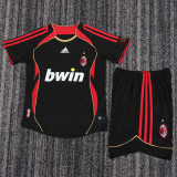 2006-2007 AC Milan Third Kids Retro Soccer Jersey+Shorts