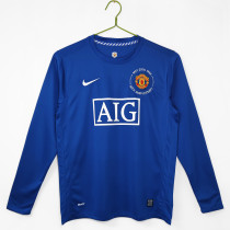 2008-2009 Man United Champions League Version Third Adult Retro LS Soccer Jersey