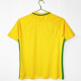 2016 Brazil Home Adult Retro Soccer Jersey