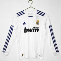 2010-2011 Real Madrid Home Adult Retro LS Soccer Jersey