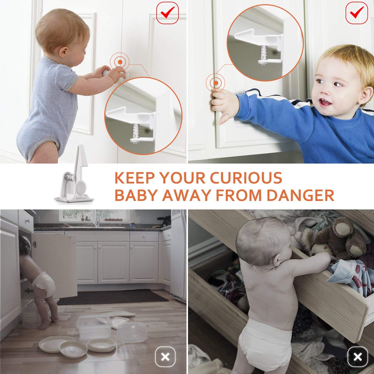 kitchen door locks child