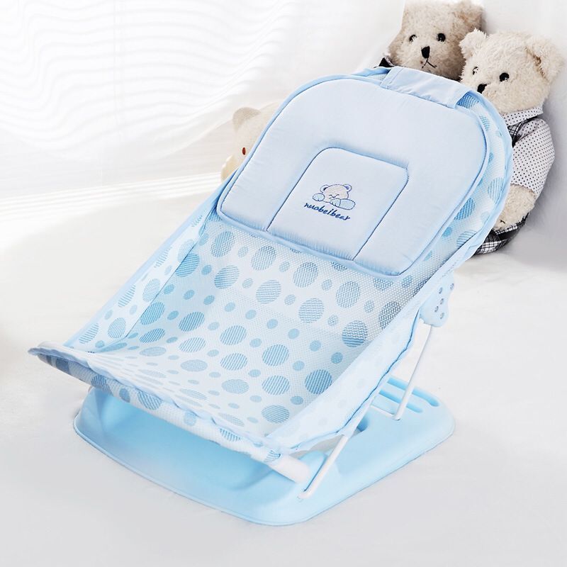 Foldable Baby Bath Tub Bed Pad Portable Baby Bath Chair Shelf Baby Shower Nets Newborn Baby Bath Seat Infant Bathtub Support