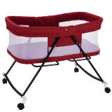 Red Foldable Baby Bed