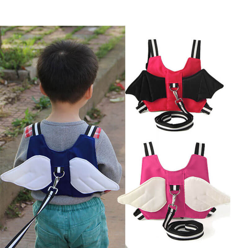 Angel Wings Backpack Safety Harness/toddler kids safety Metallic harness Baby Toddler Safety
